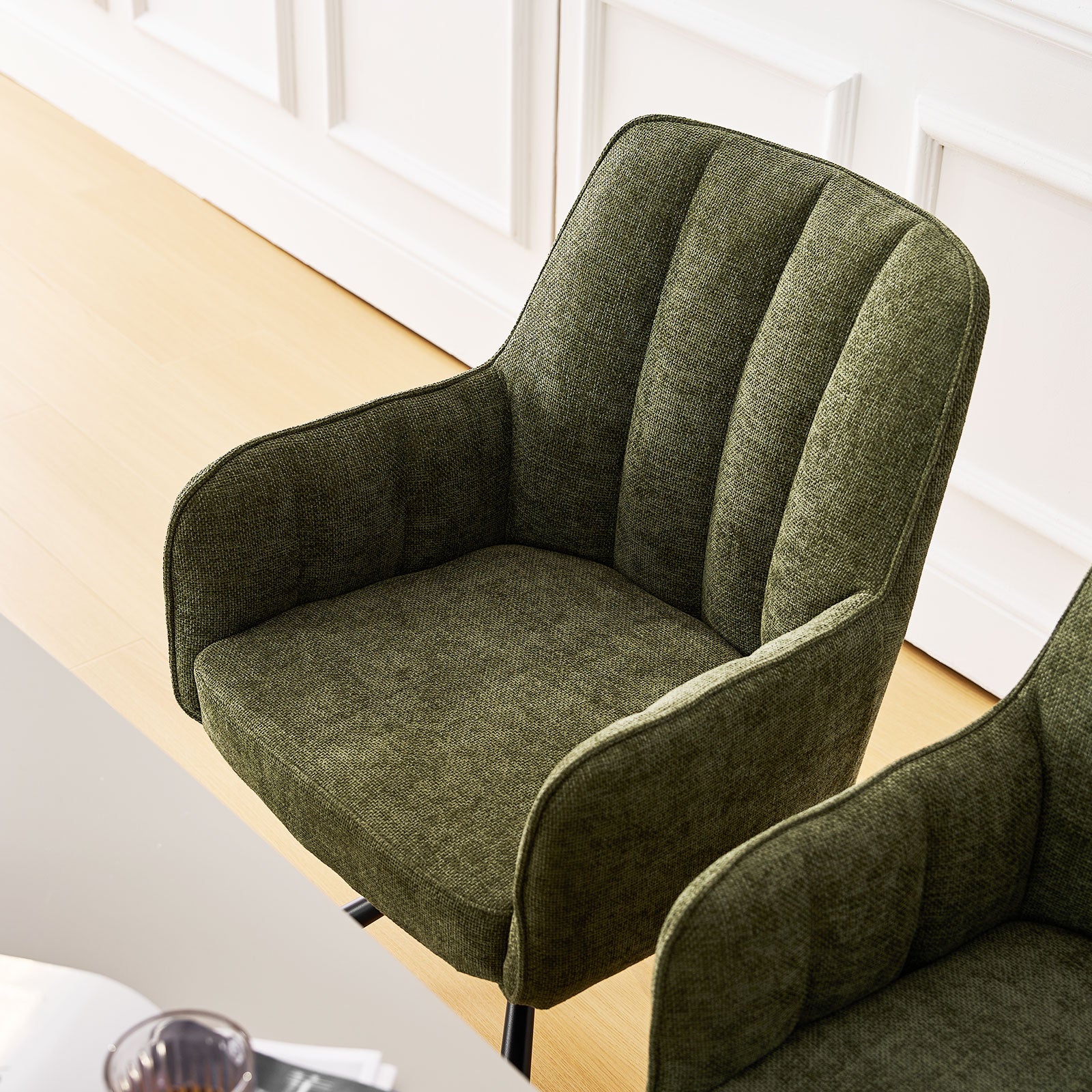 Eloise Linen Blend Swivel Chair