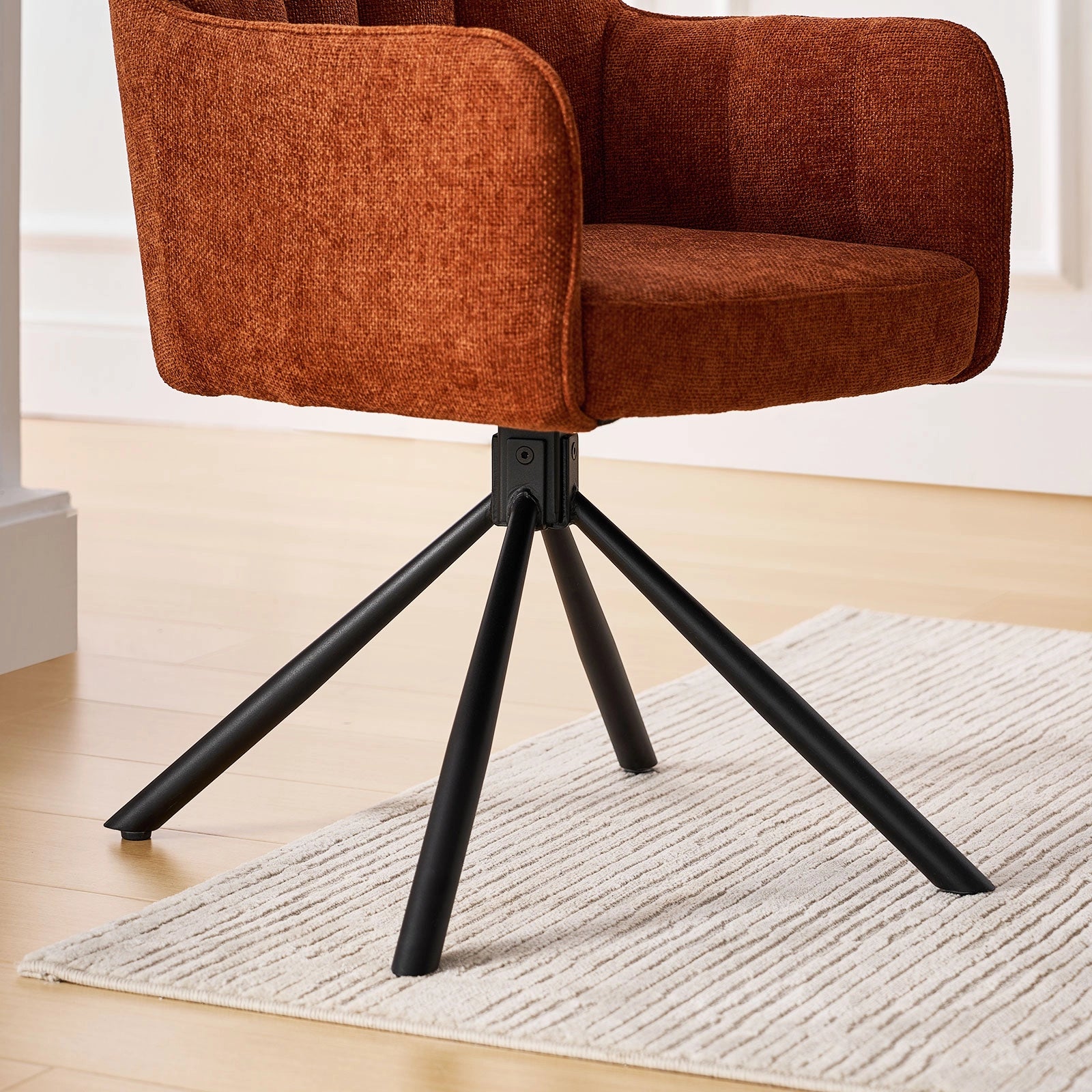 Eloise Linen Blend Swivel Chair