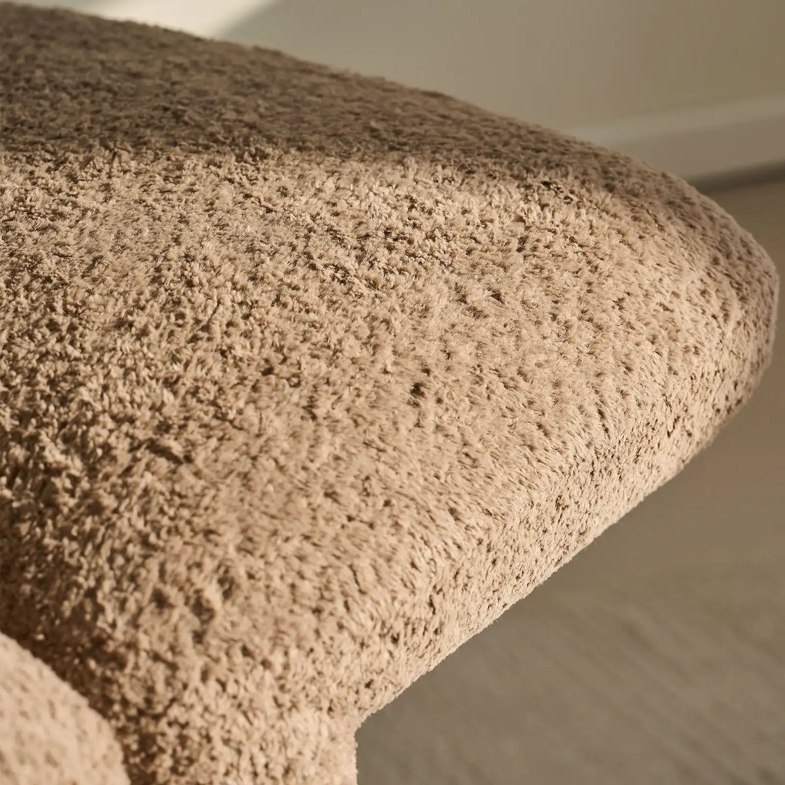Faye Bouclé Accent Stool, Designer Edition