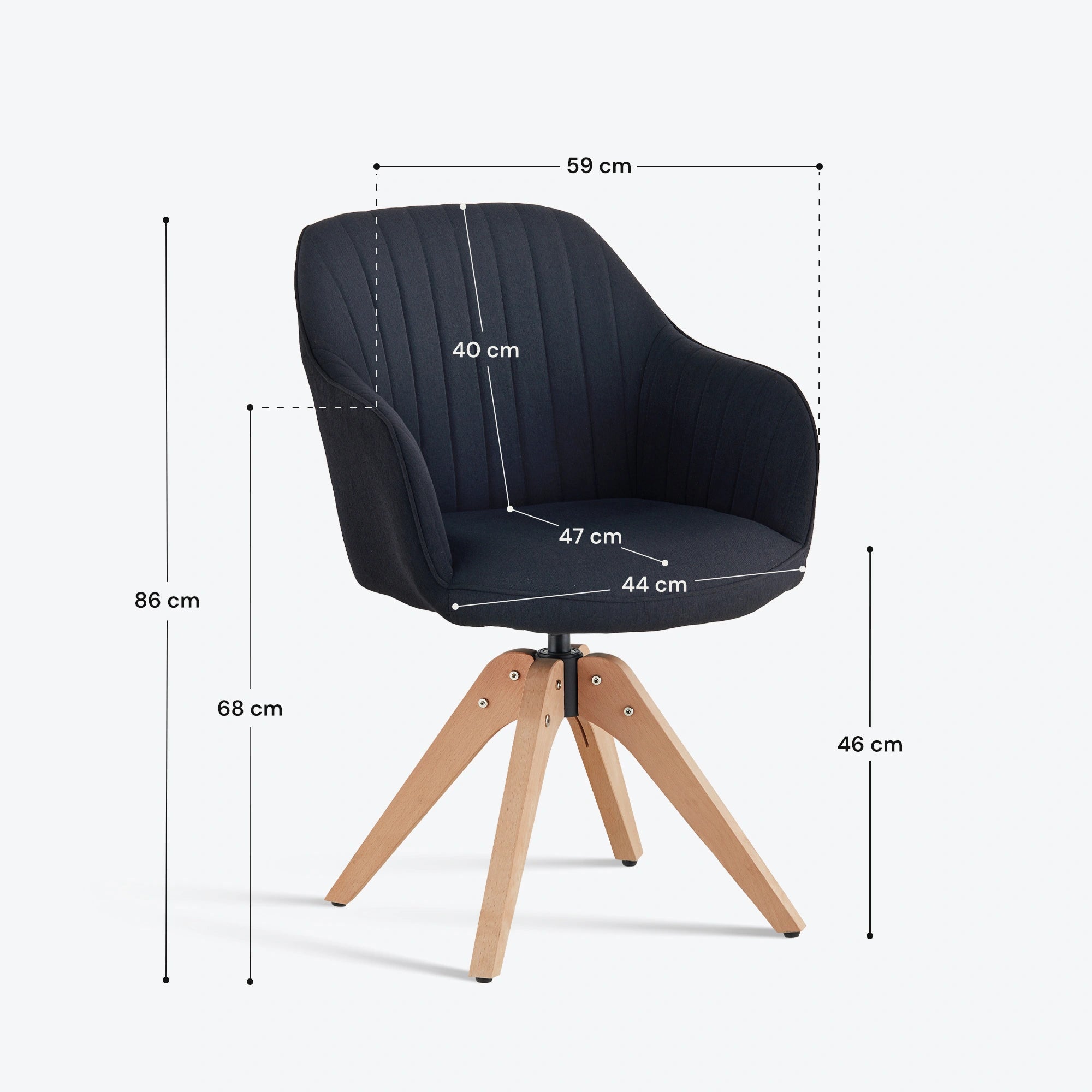 Oakley Linen Blend Swivel Chair