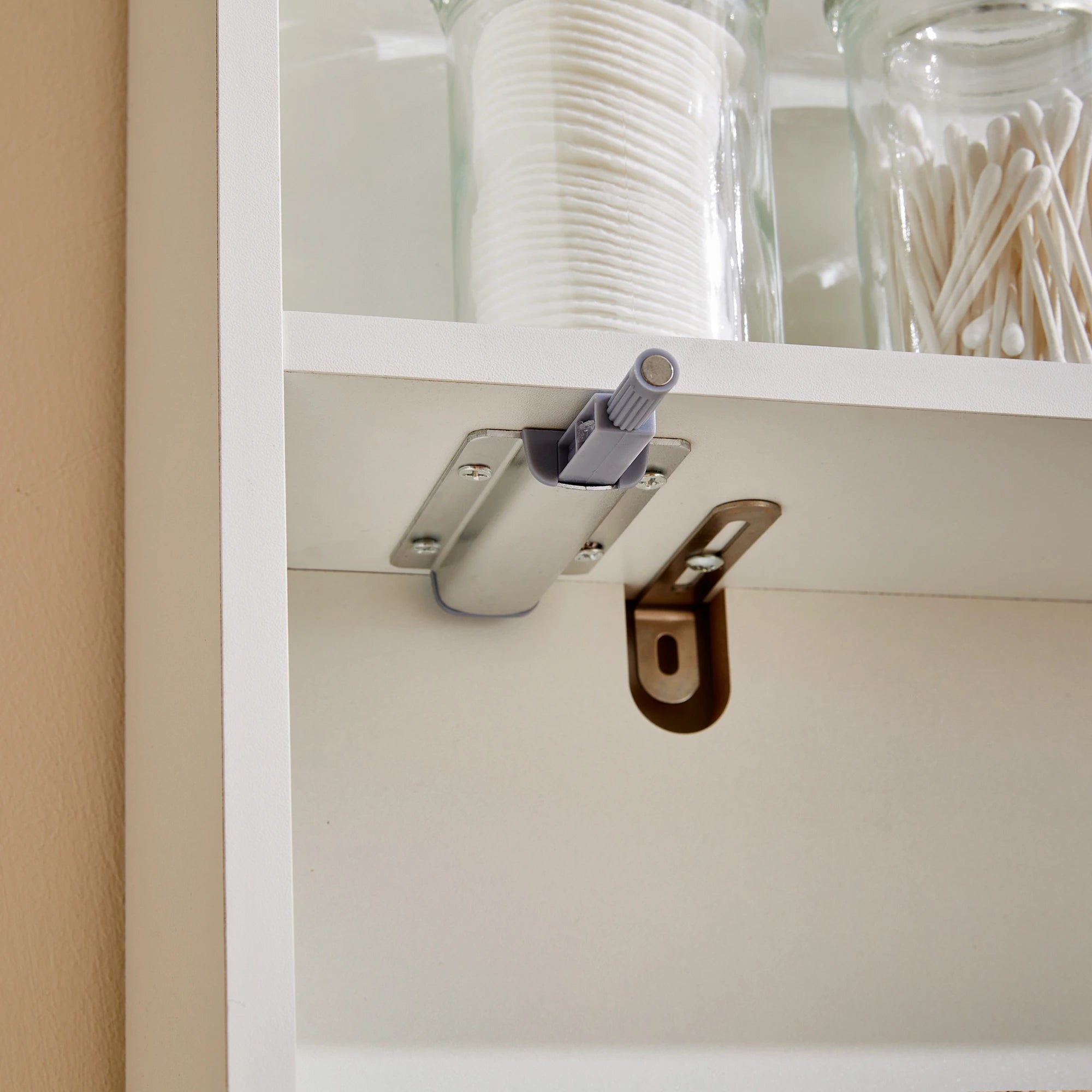 Lina Dressing Table with Push-to-Open Mirror