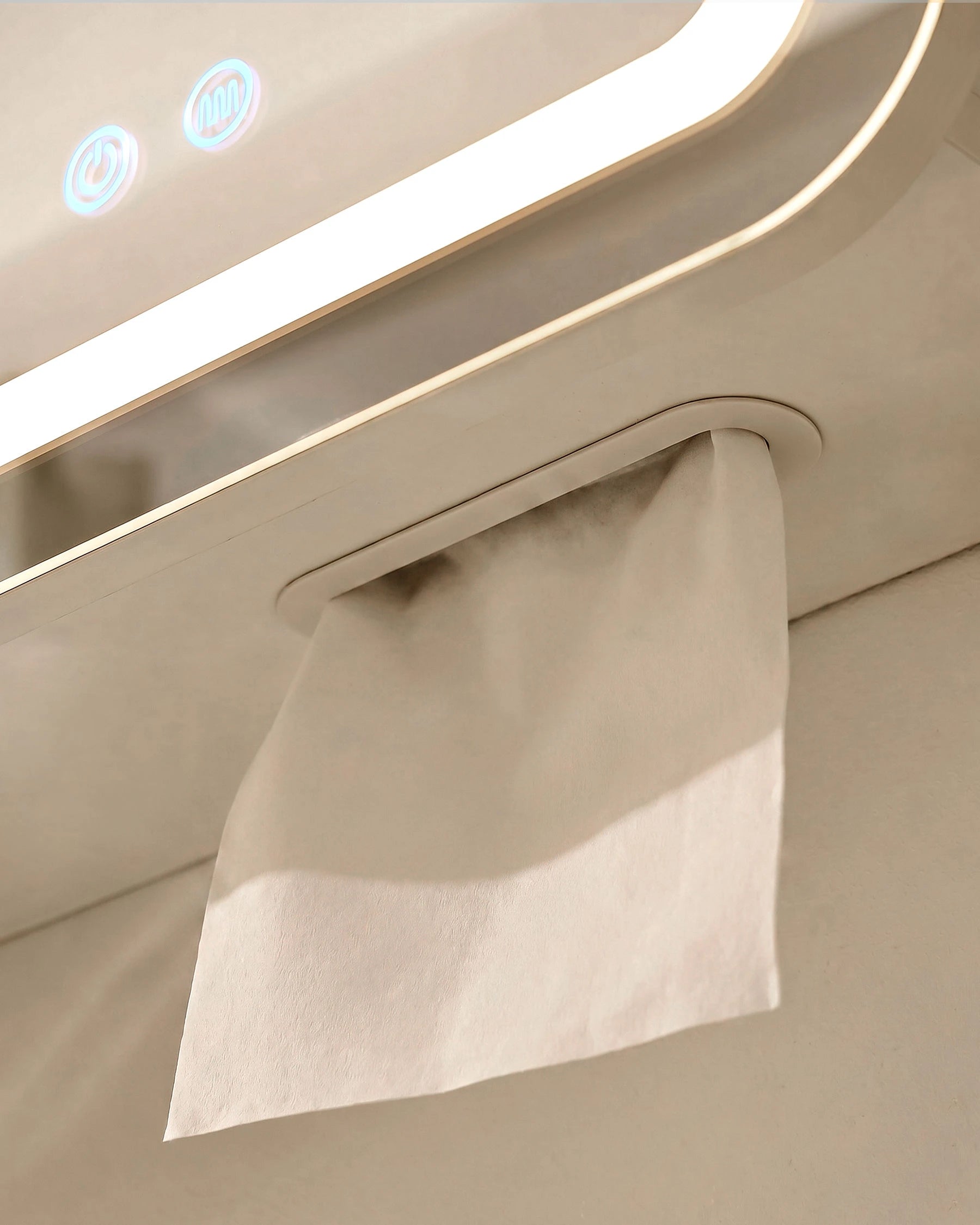 Mira Bathroom Mirror Cabinet with Hidden Tissue Slot
