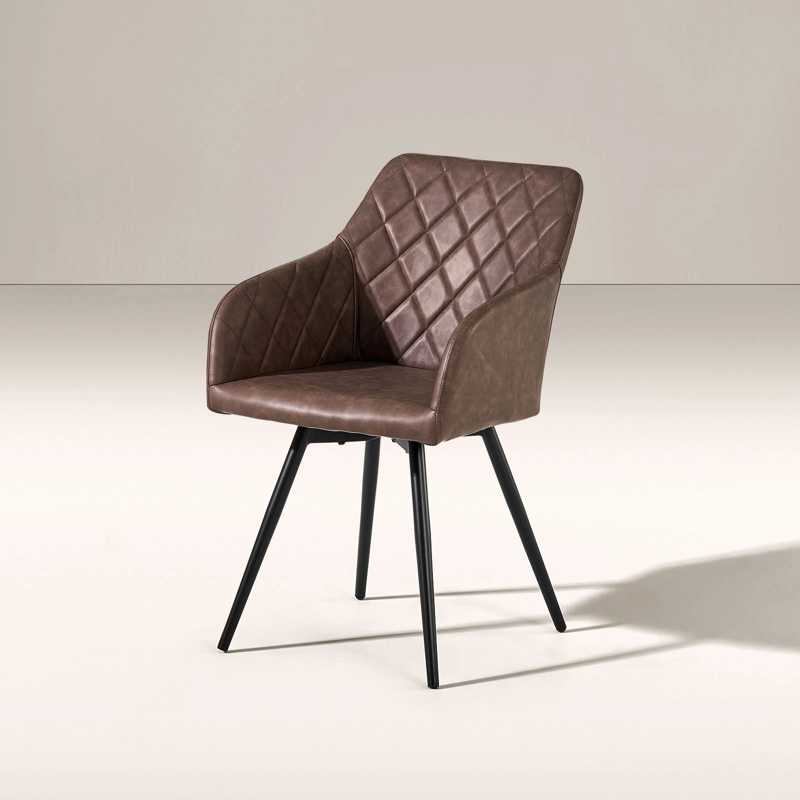 Moree Faux Leather Swivel Chairs