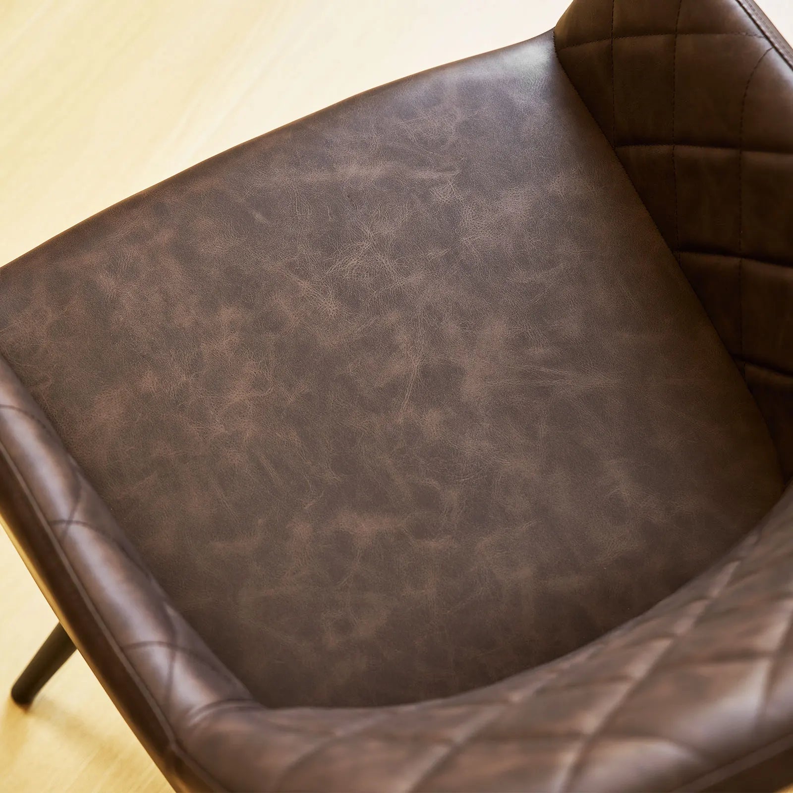 Moree Faux Leather Swivel Chairs