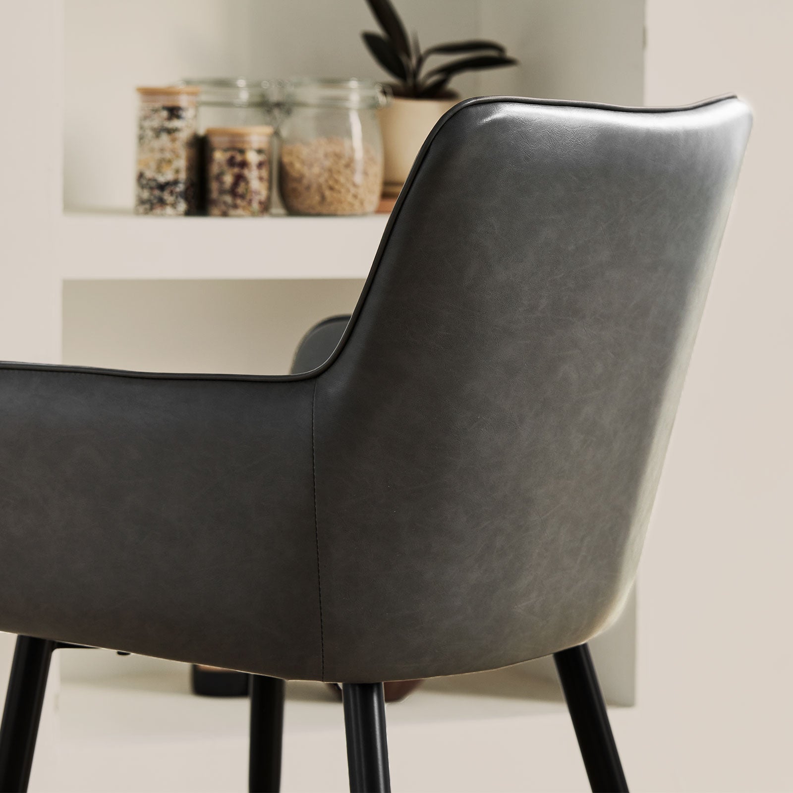 Muhsina Faux Leather Dining Chairs