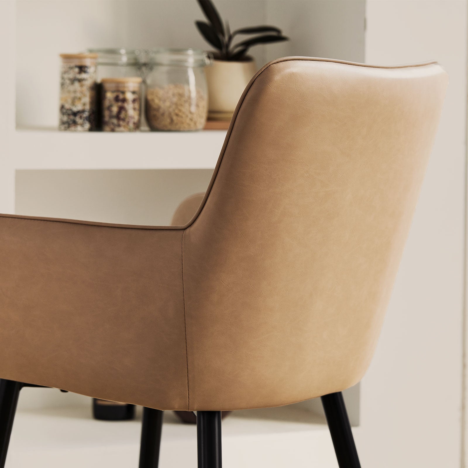 Muhsina Faux Leather Dining Chairs