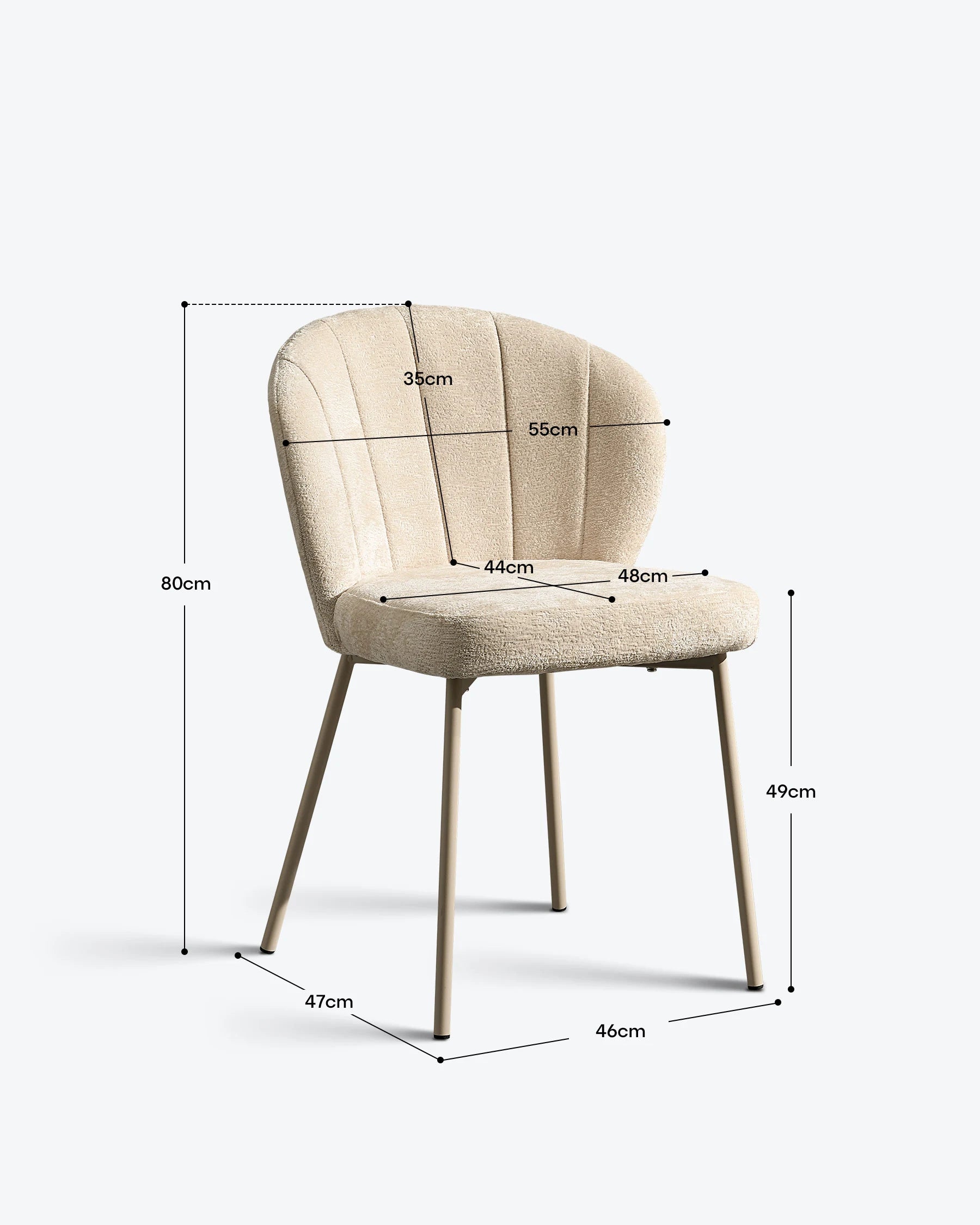Nara Chenille Dining Chairs