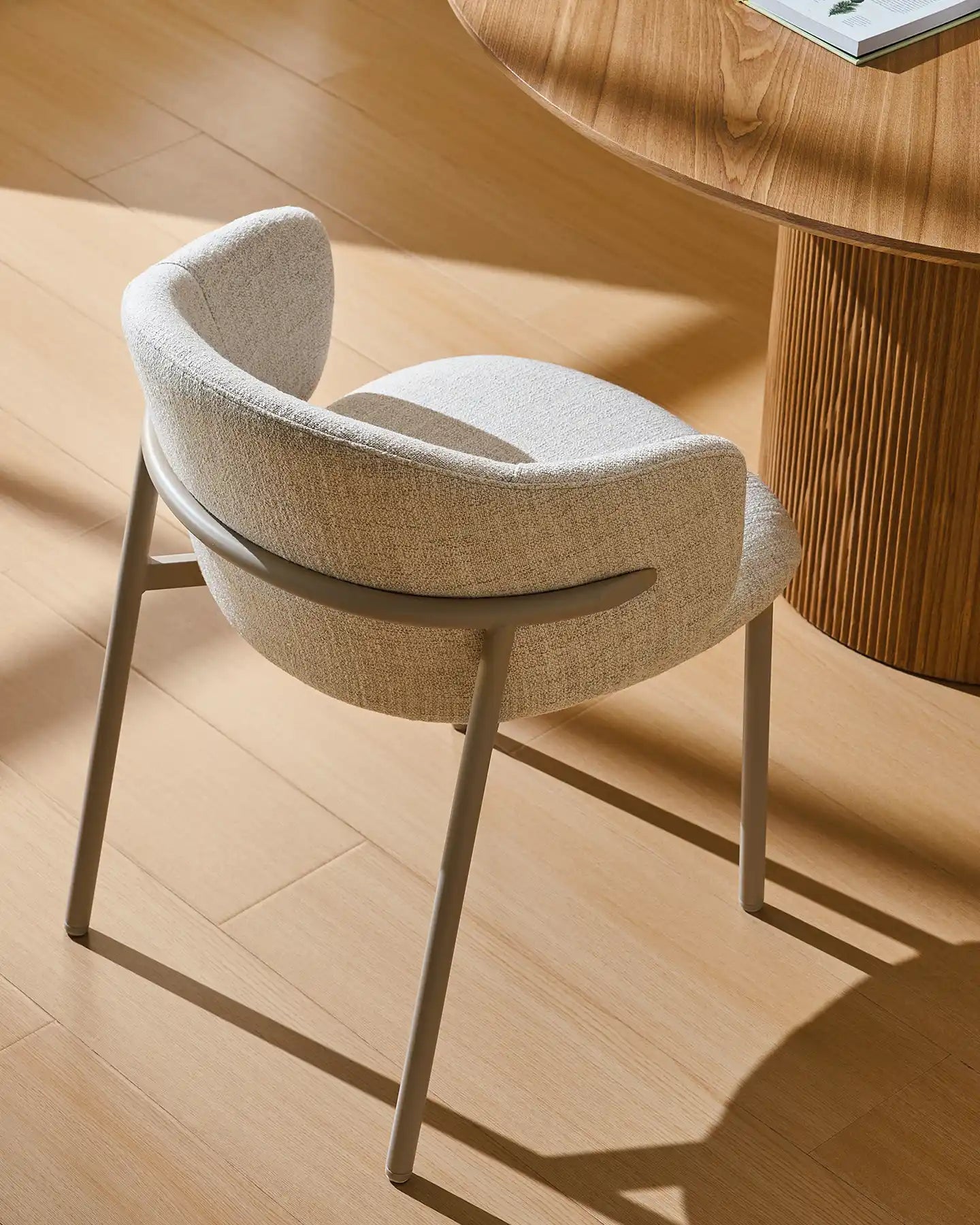 Nolan ivory linen blend dining chairs
