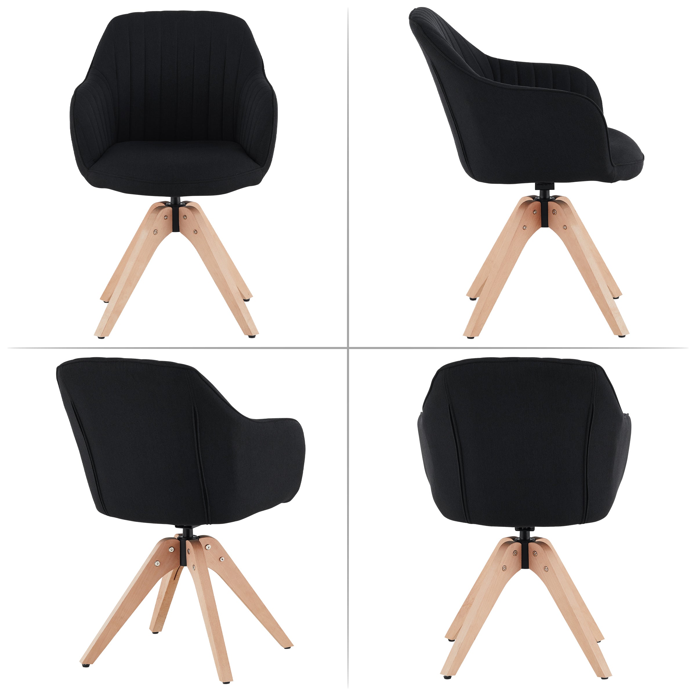Oakley Linen Blend Swivel Chair