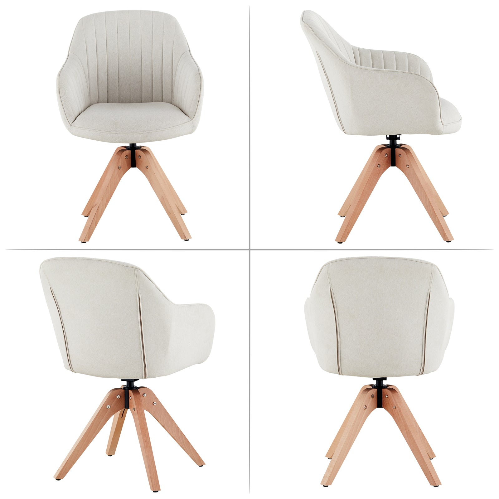 Oakley Linen Blend Swivel Chair