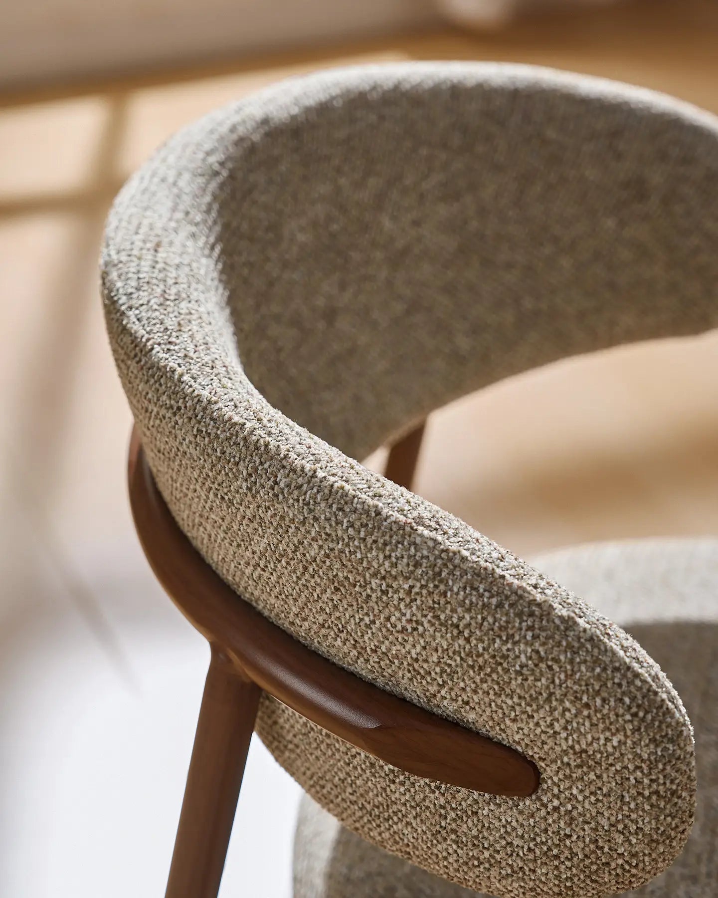 Rowan Taupe Chenille Dining Chairs