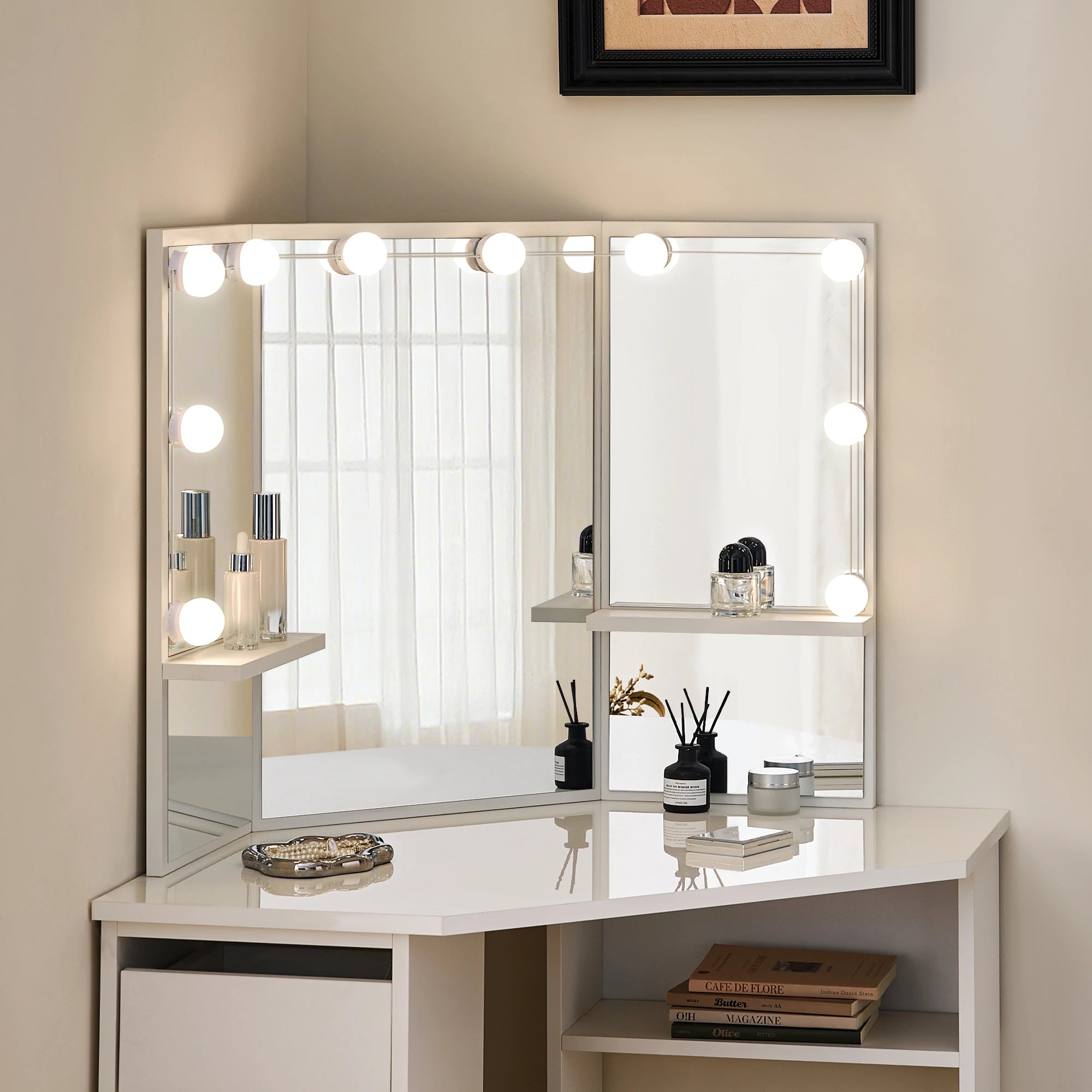 Mirelle Corner Dressing Table