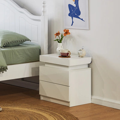 Kumar LED Light Bedside Table