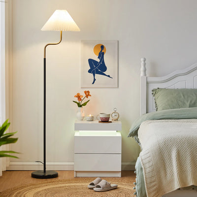 Kumar LED Light Bedside Table