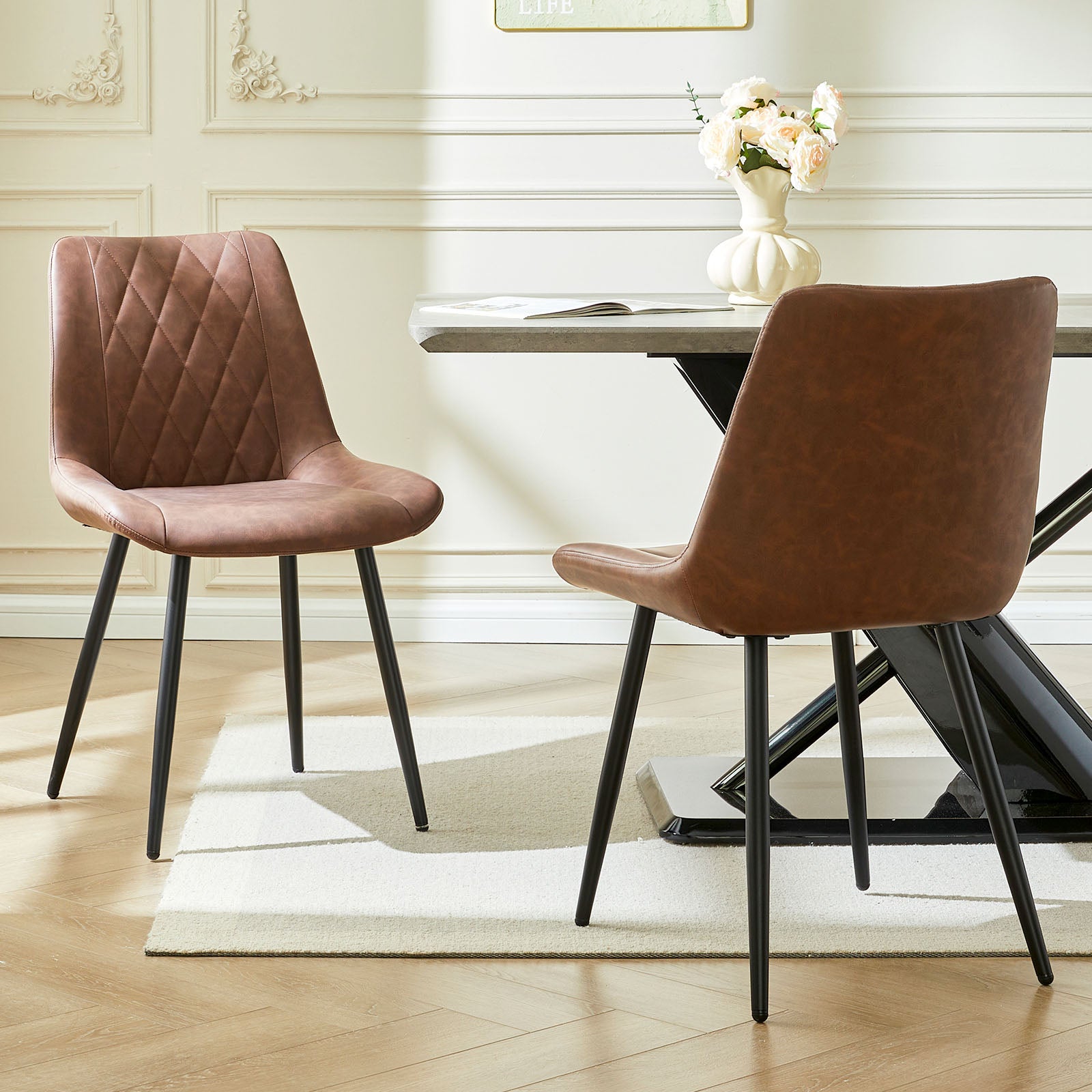 Kair Faux Leather Dining Chairs