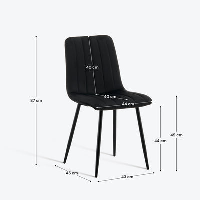 Cummer Velvet Dining Chairs