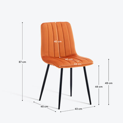 Cummer Velvet Dining Chairs