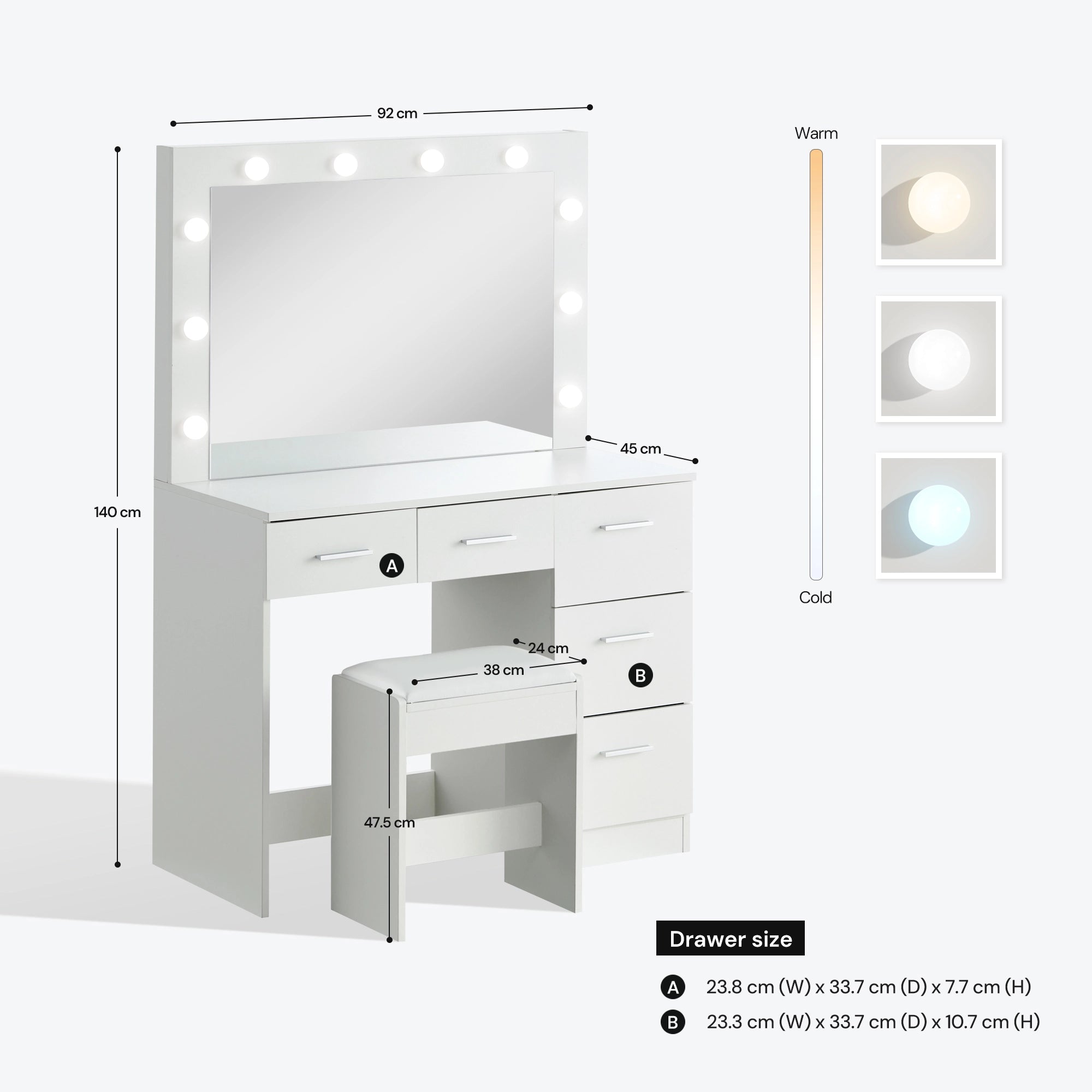 LUMARO Dressing Table