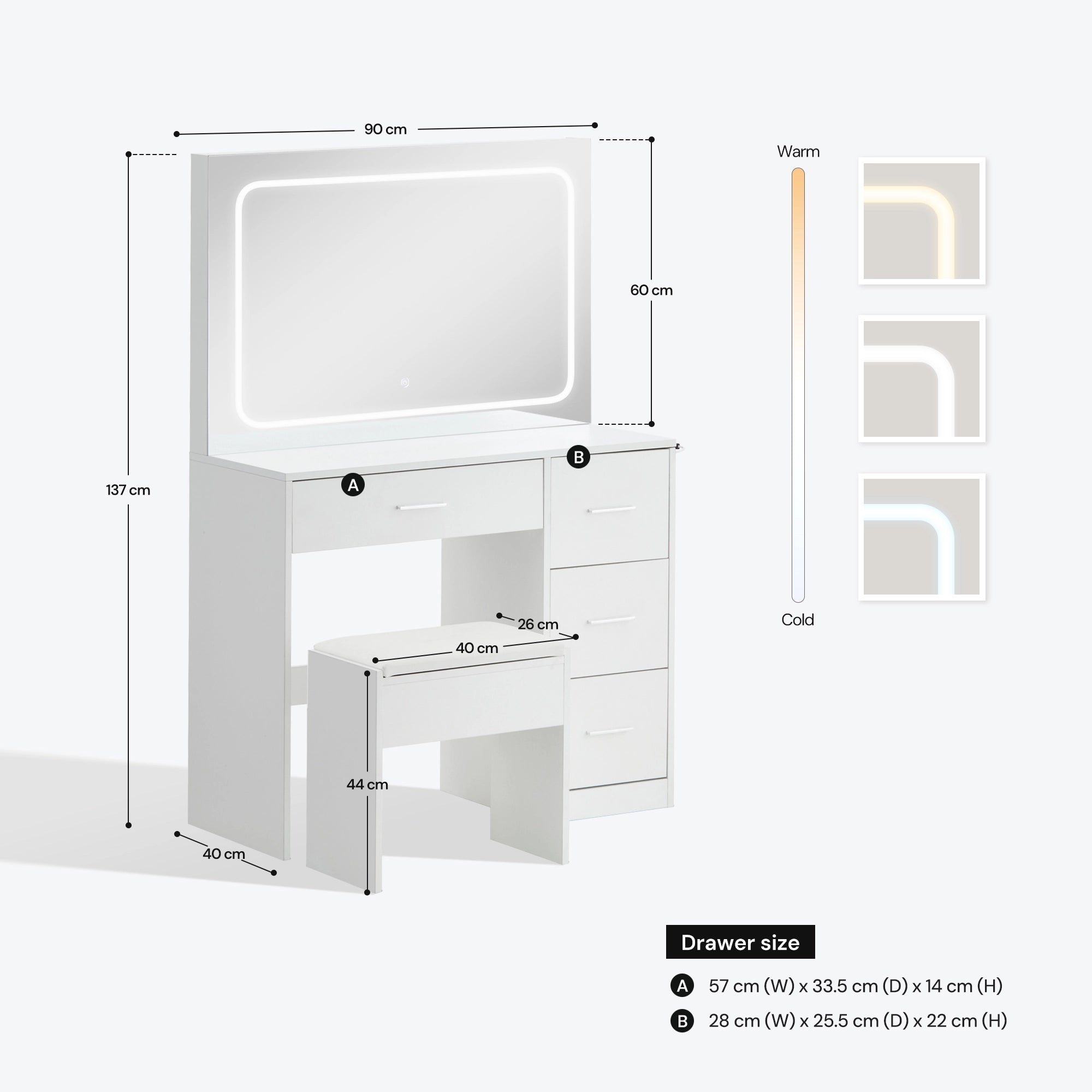 Luna Dressing Table
