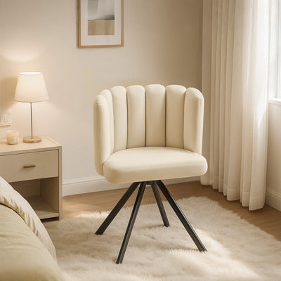 Fleur Velvet Swivel Chair