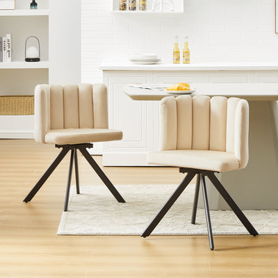 Fleur Velvet Swivel Chair