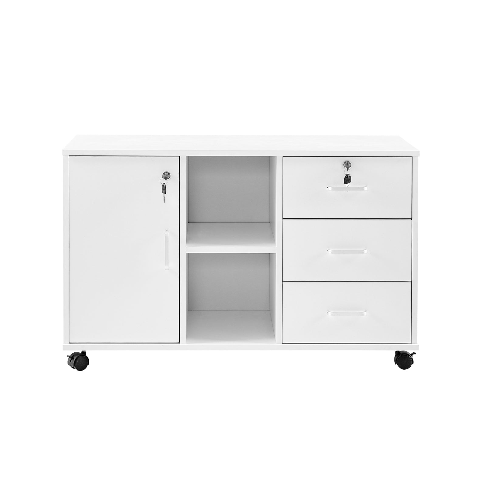 Edene Wide Lateral Filing Cabinet [3-Drawer 1-Door]