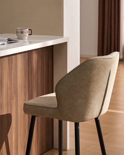 Tabourets de bar Danforth en similicuir, 65 cm
