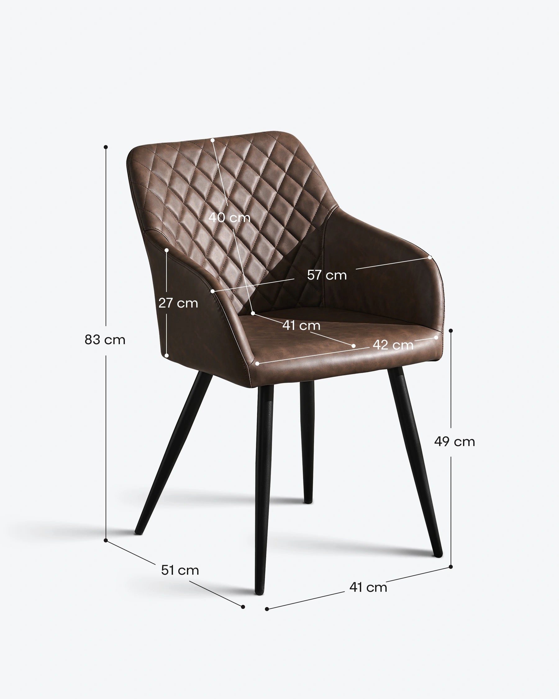 Moree Faux Leather Dining Chairs
