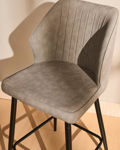 Tabourets de bar Danforth en similicuir, 65 cm