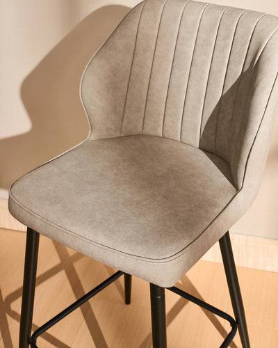 Tabourets de bar Danforth en similicuir, 65 cm