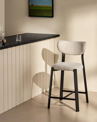 Bramley Linen Blend Bar Stools, 65 cm