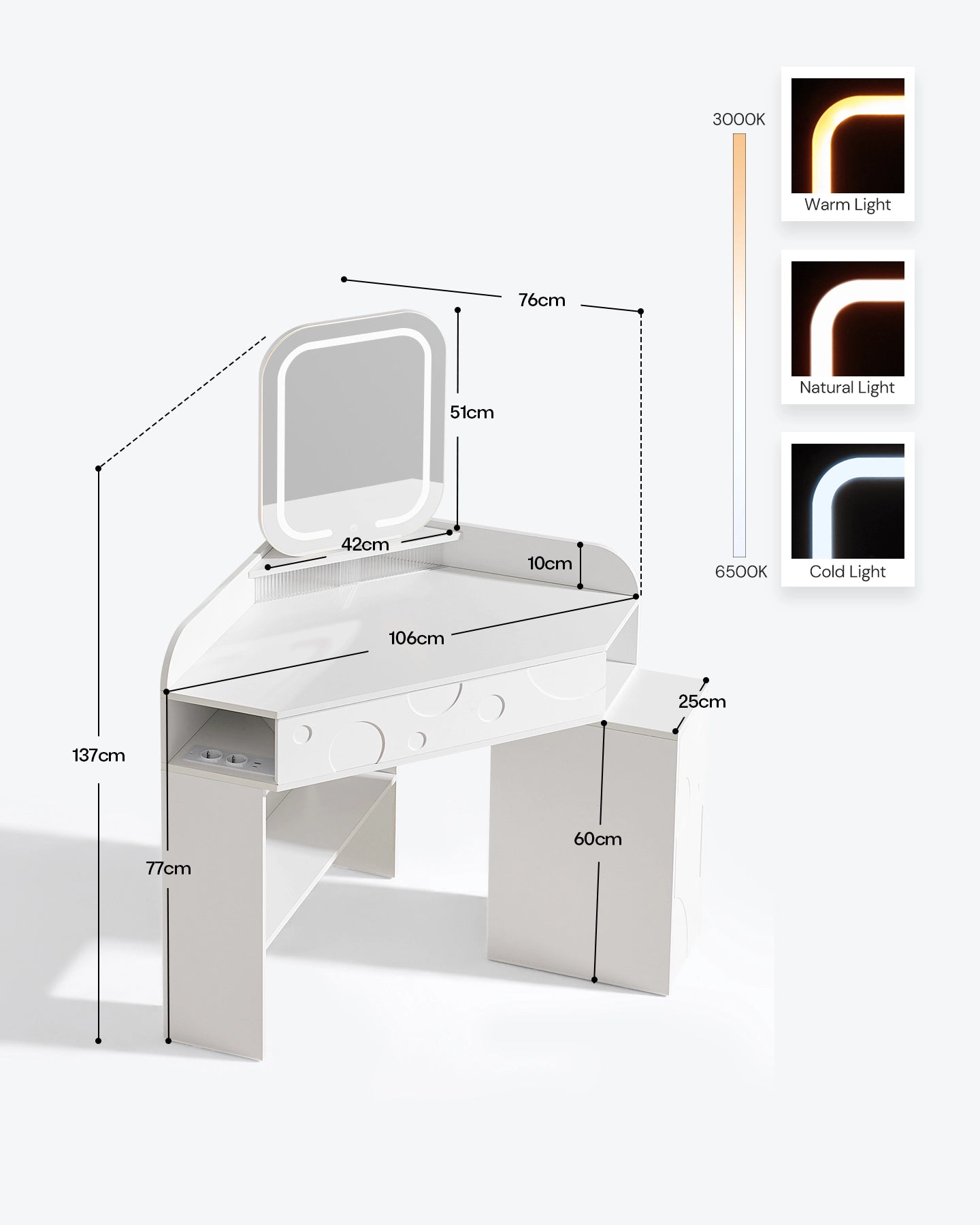 Froma Corner Dressing Table