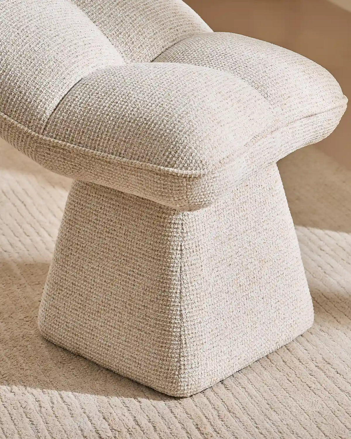 Liora Chenille Swivel Vanity Stool