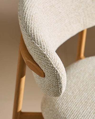 Rowan Cream Chenille Bar Stools, 65 cm
