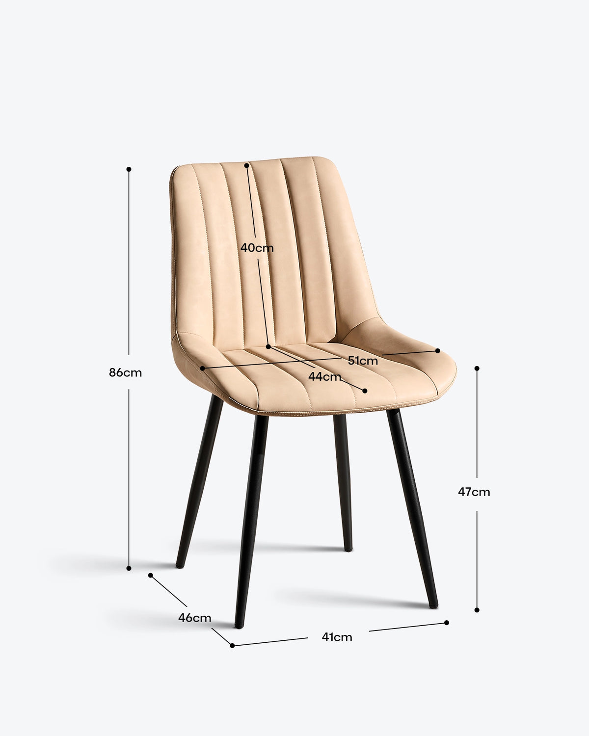 Clair Eetkamerstoelen van Kunstleer