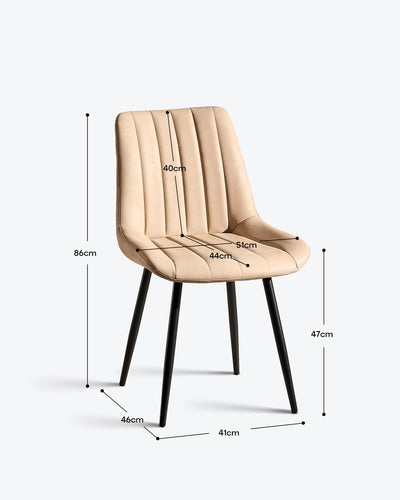 Clair Eetkamerstoelen van Kunstleer