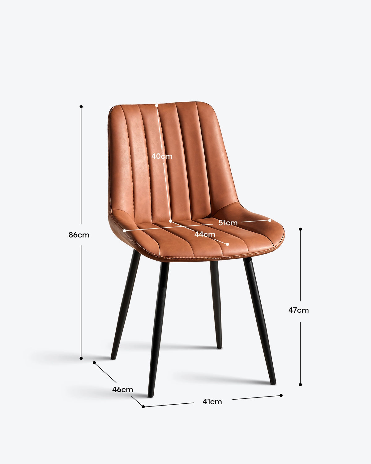 Clair Eetkamerstoelen van Kunstleer