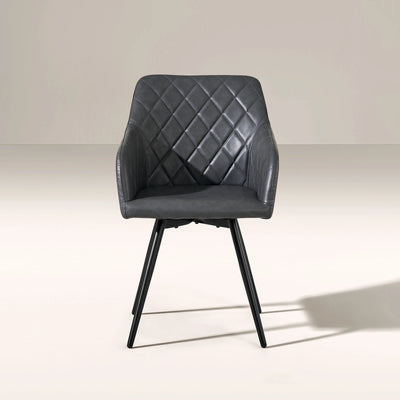 Moree Faux Leather Swivel Chairs