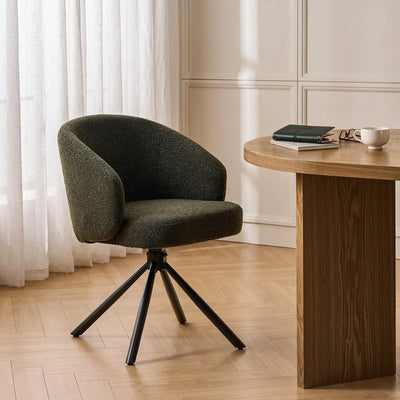 Cleo Bouclé Swivel Chair