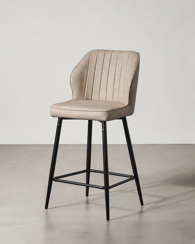 Tabourets de bar Danforth en similicuir, 65 cm