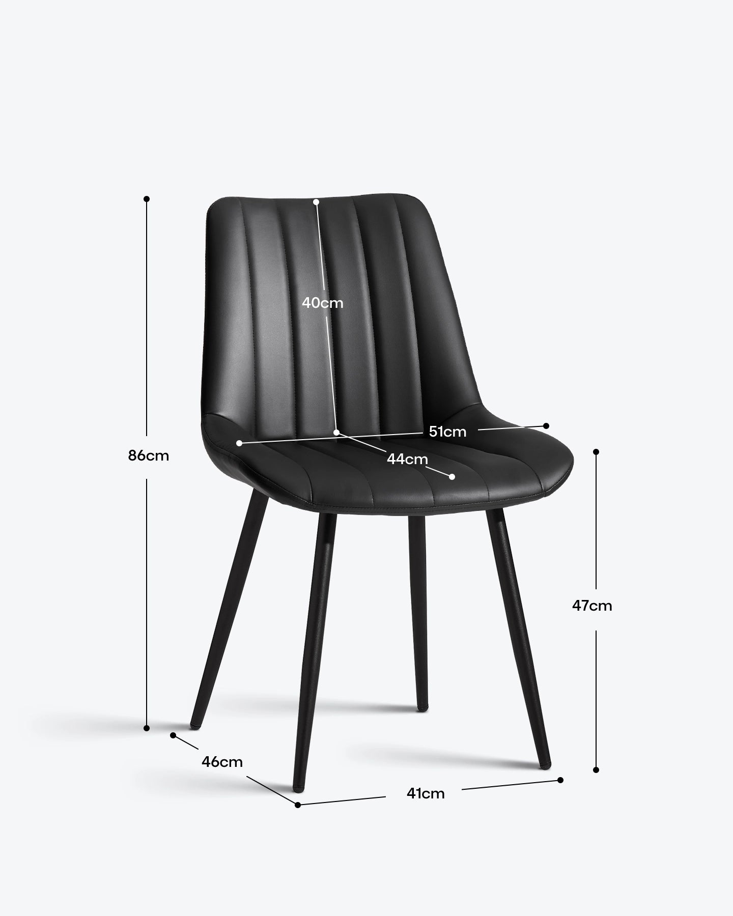Chaises de salle à manger Clair en similicuir