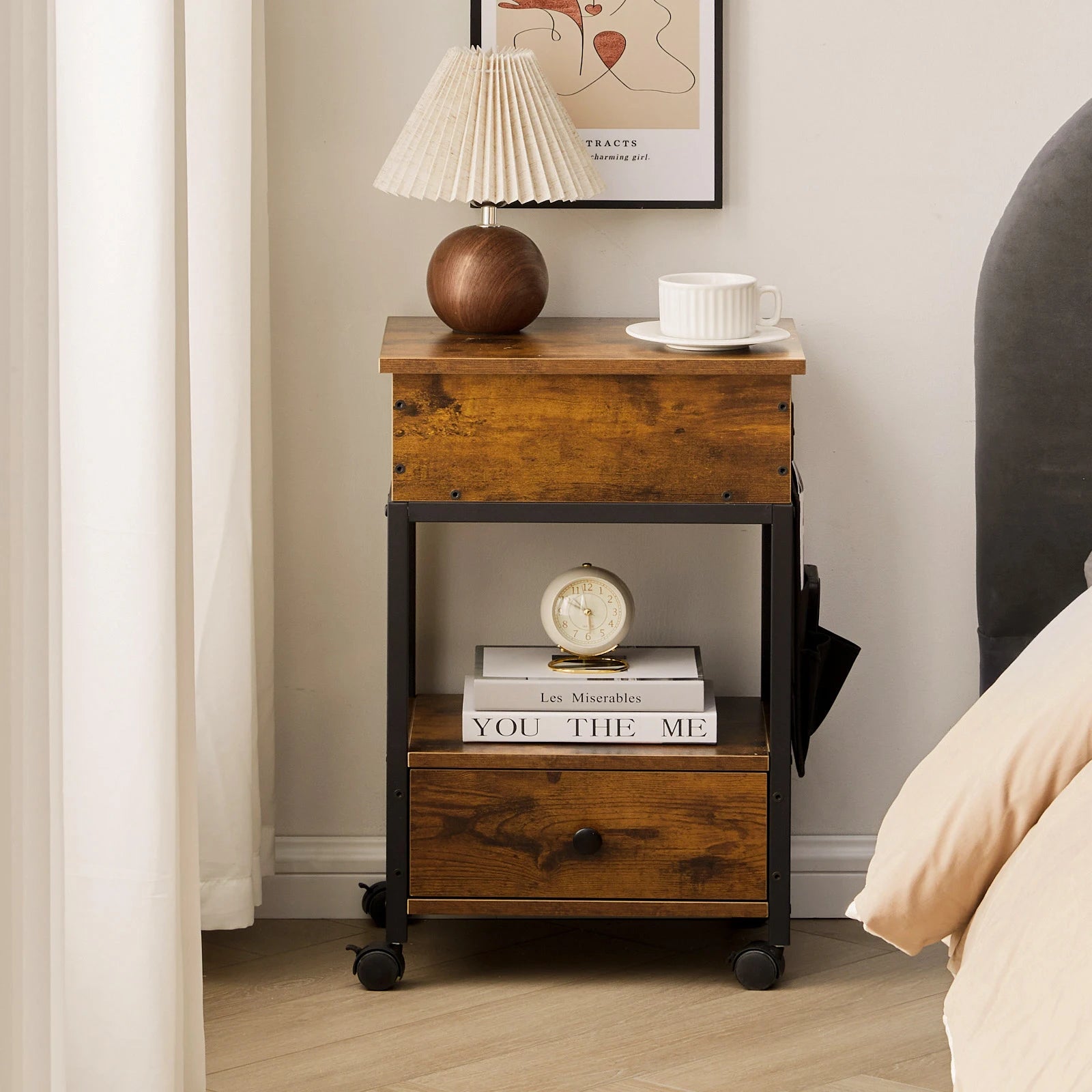 LoftRoll Bedside Table