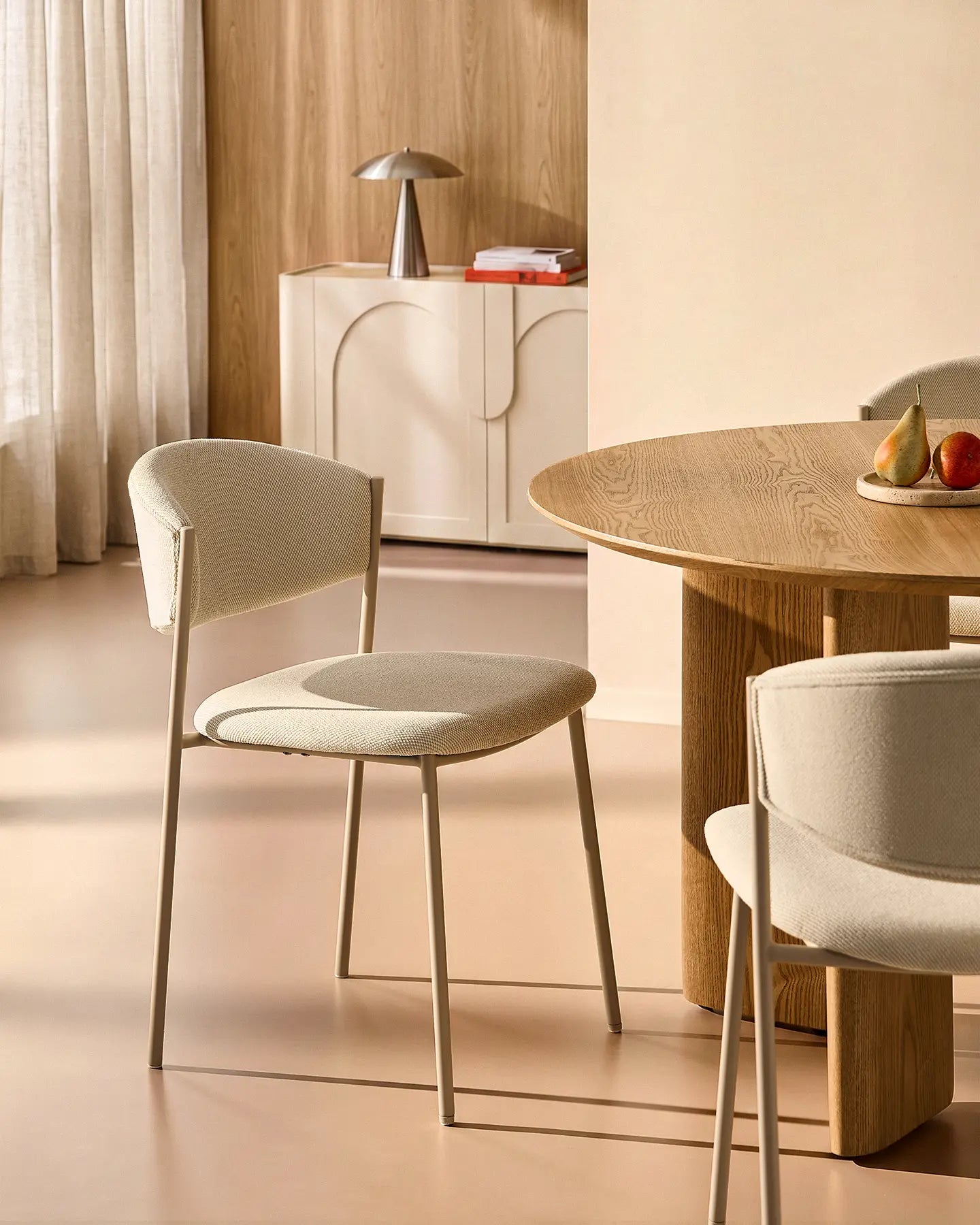Rowan Cream Linen Blend Dining Chairs