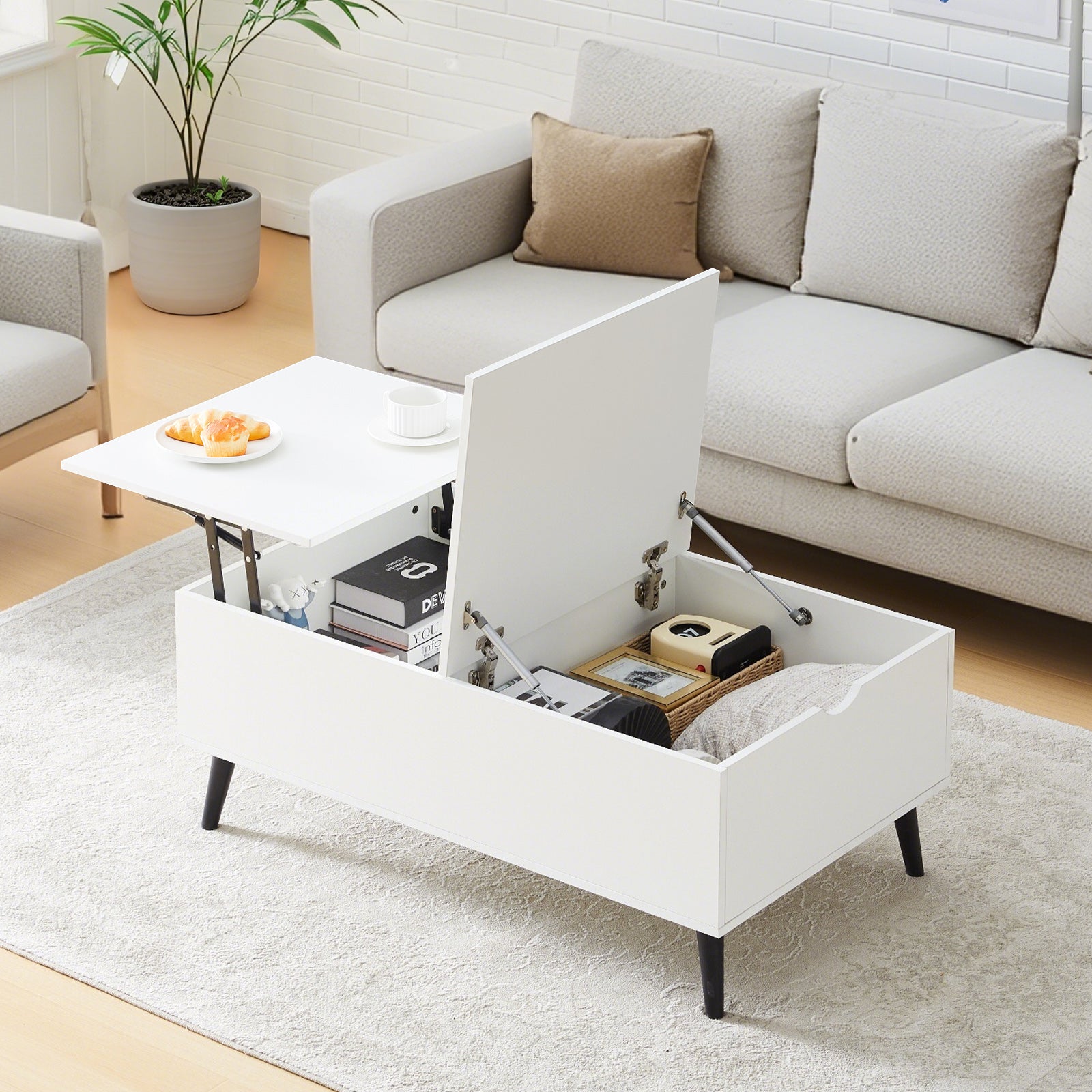 Elna Coffee Table with Lift Top and Storage