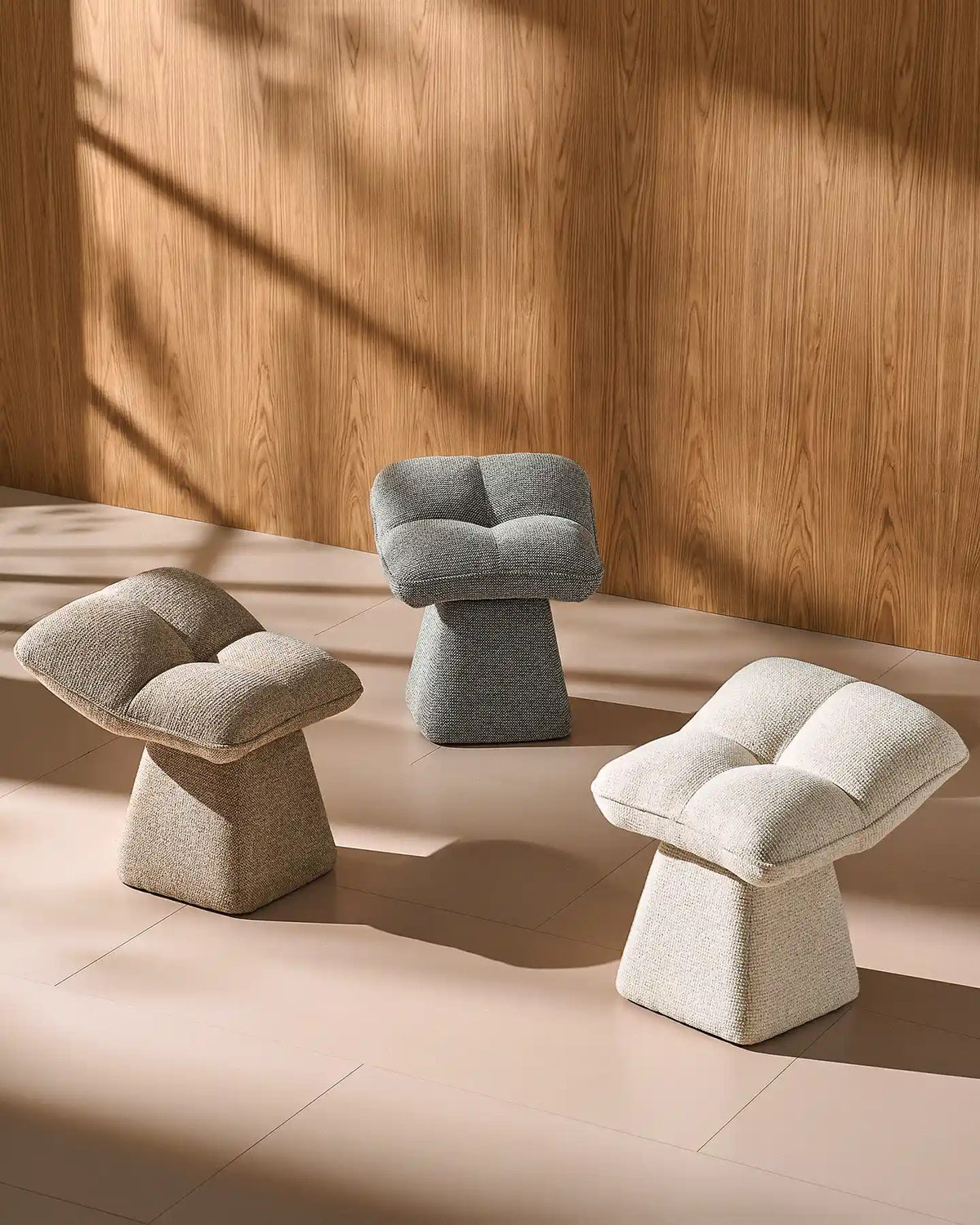 Liora Chenille Swivel Vanity Stool