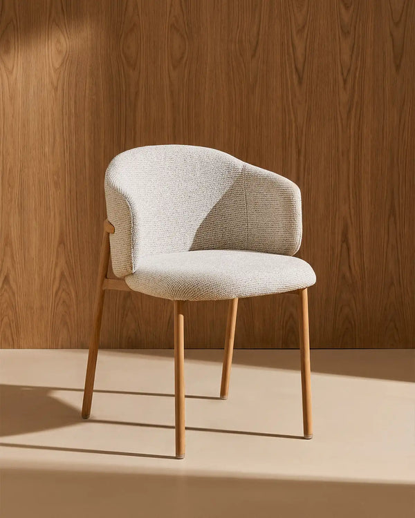 Bramley Light Taupe Chenille Bar Stools, 65 cm