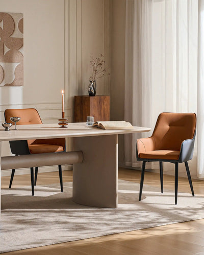 Maxine Two-Tone Faux Leather Dining Chairs