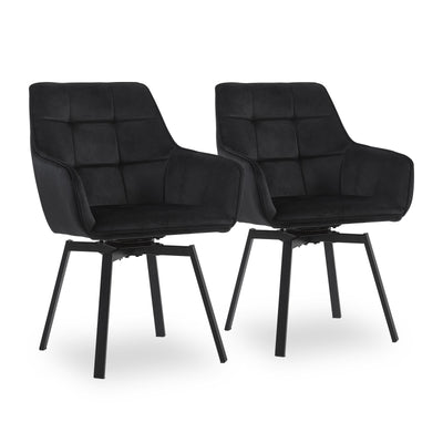 Danyl Velvet Swivel Chairs