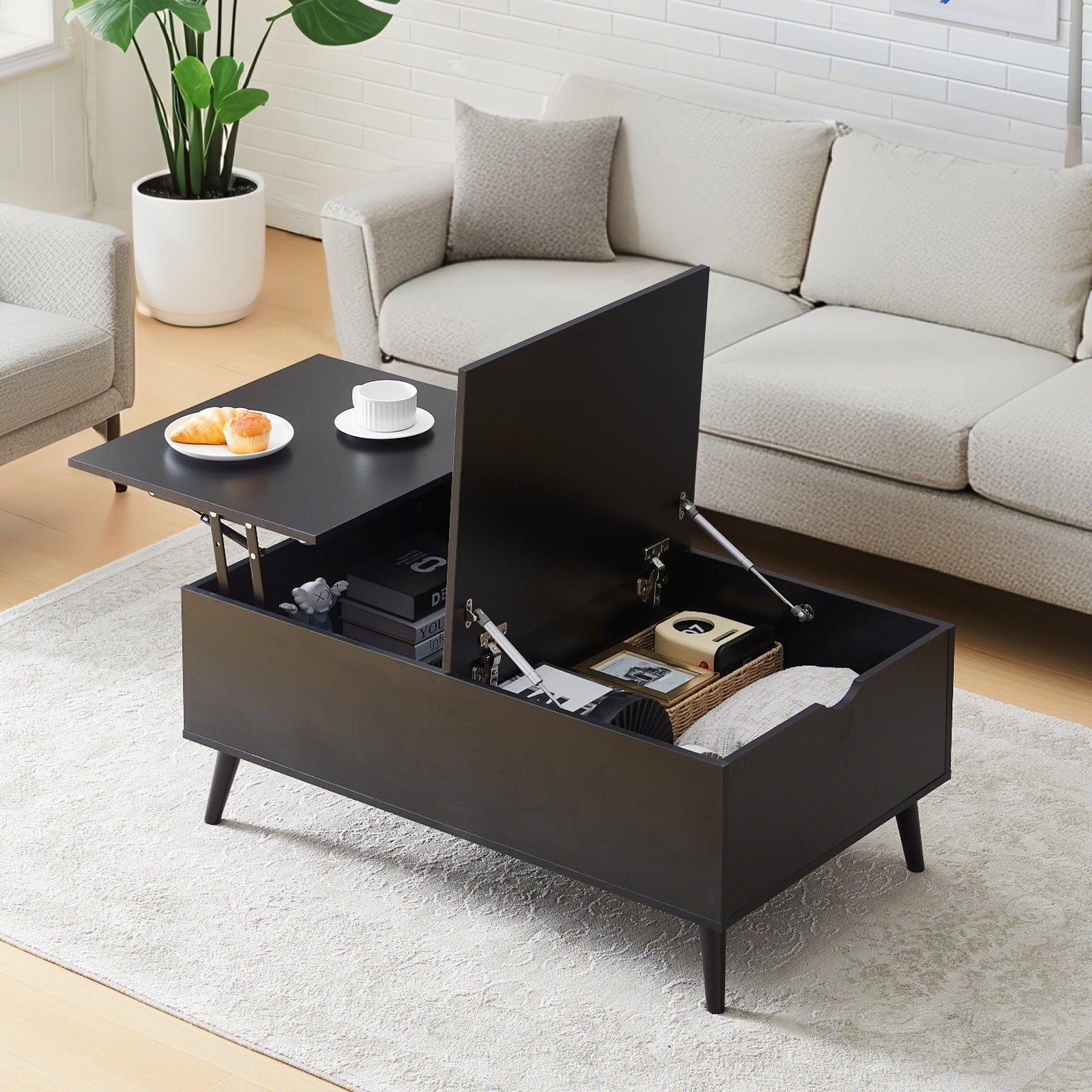 Elna Coffee Table with Lift Top and Storage