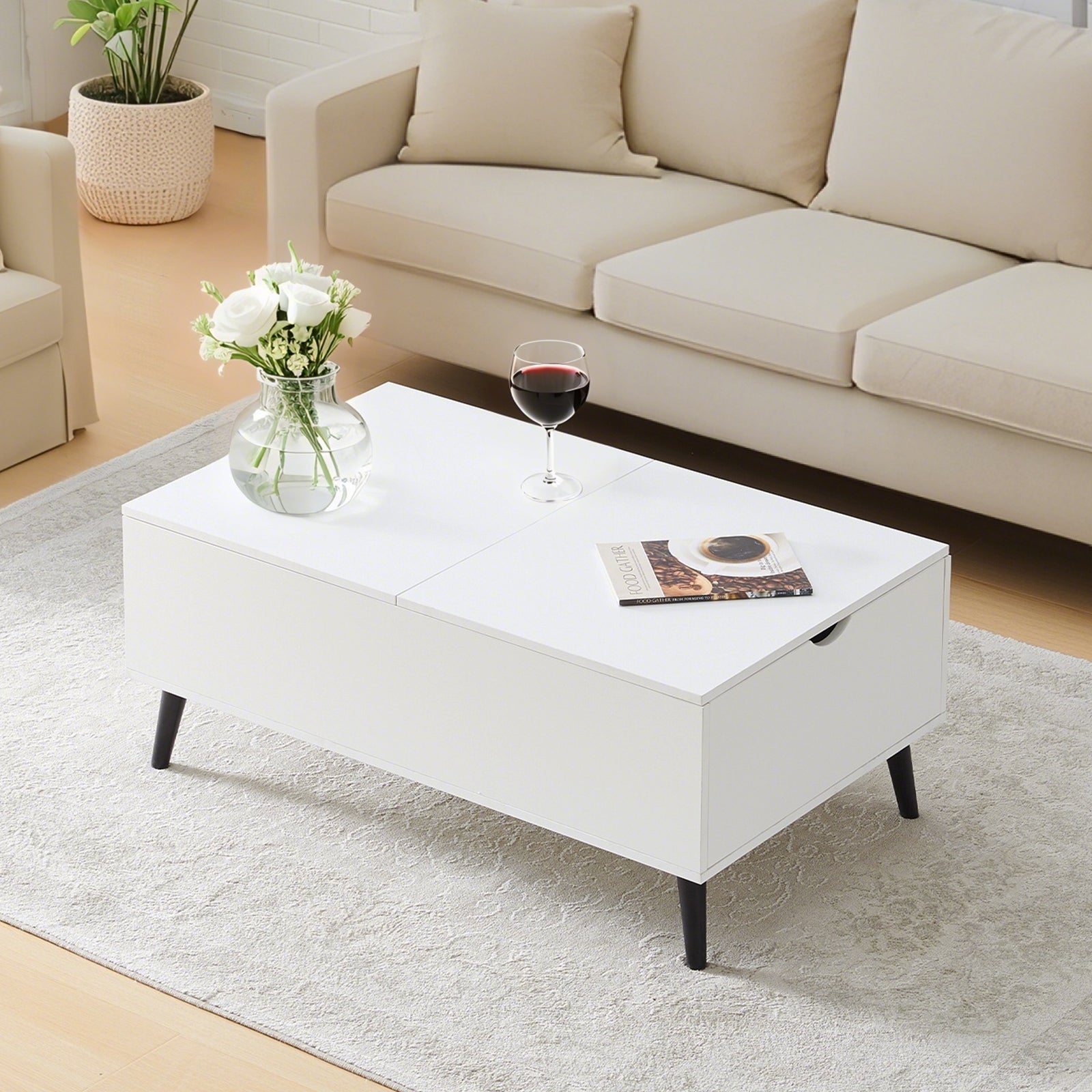 Elna Coffee Table with Lift Top and Storage